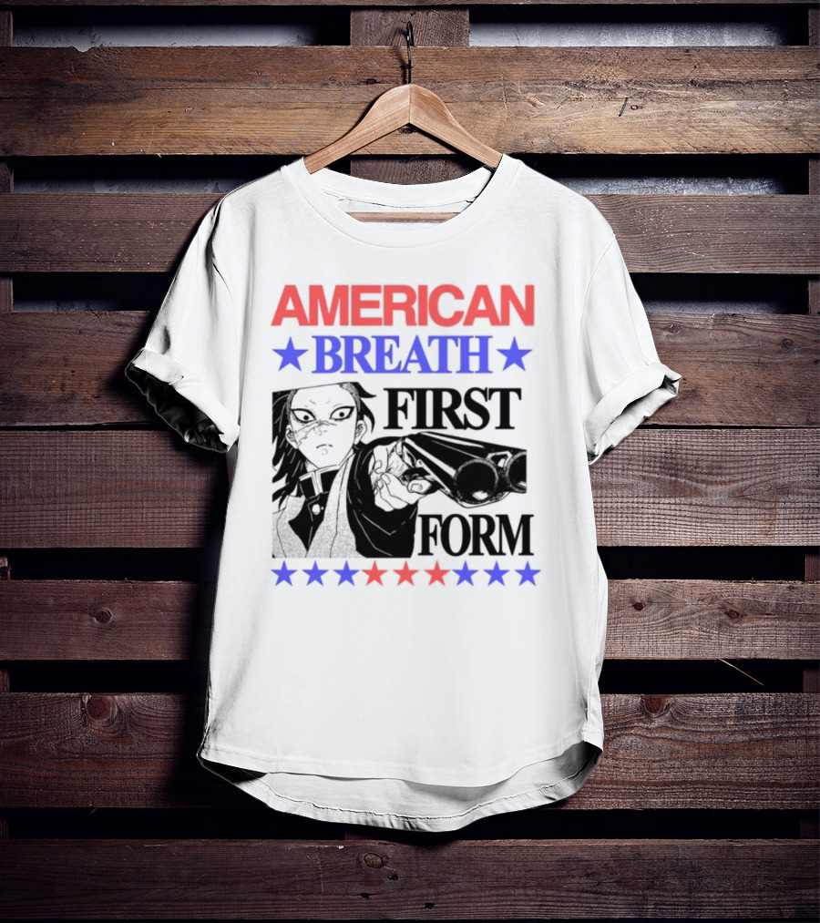 Hoshis American Breath First Form Stars Banner T-Shirt
