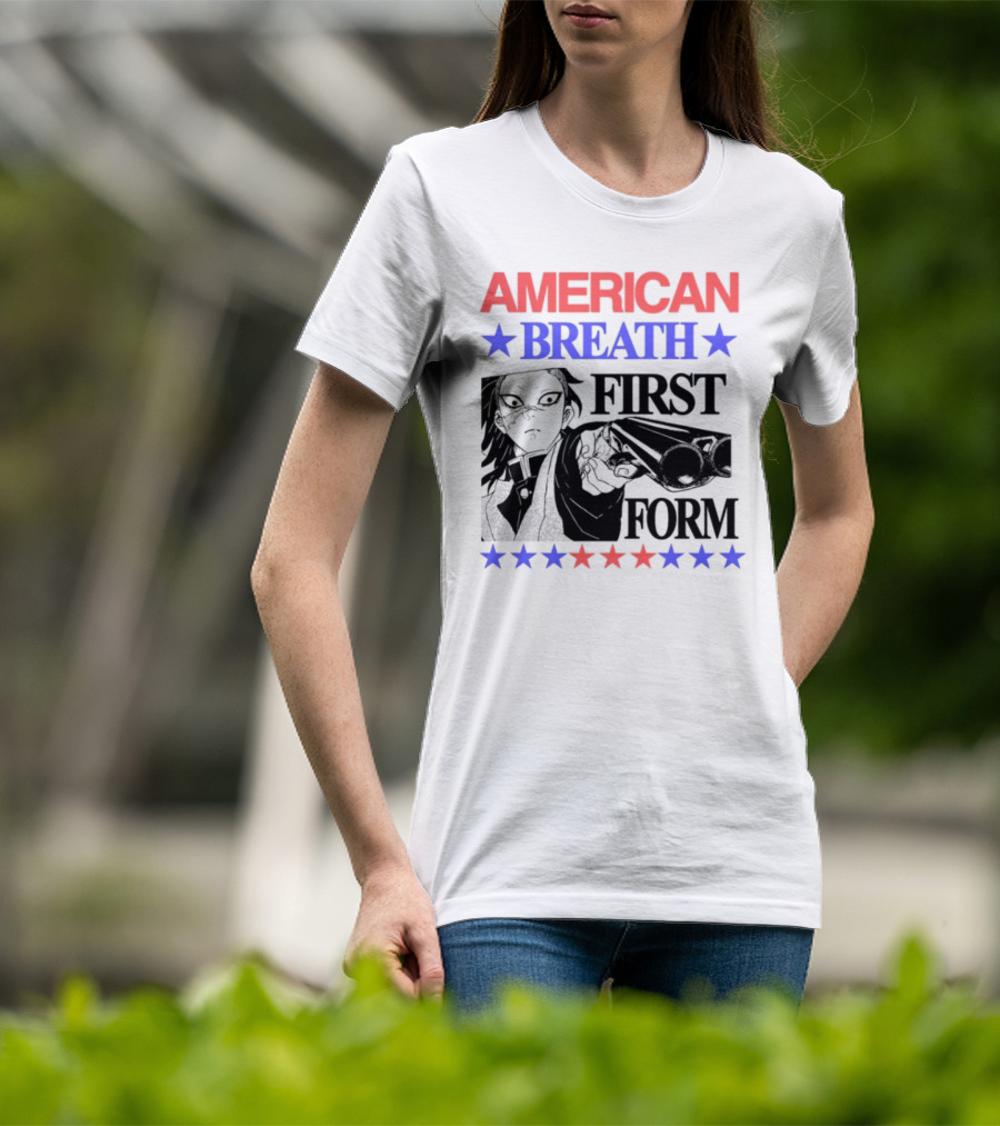 Hoshis American Breath First Form Stars Banner T-Shirt