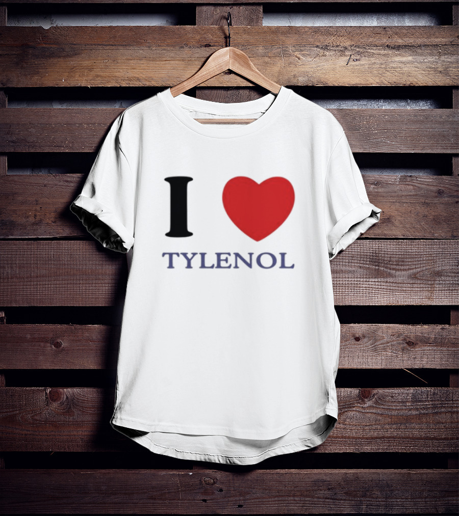 I Heart Tylenol Red Heart Graphic T-Shirt