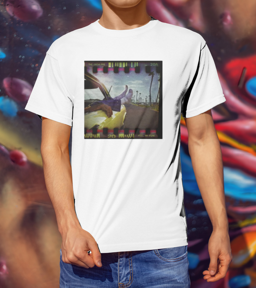 The Growlers Feel My Funk Vintage Filmstrip Car Ride Palms T-Shirt