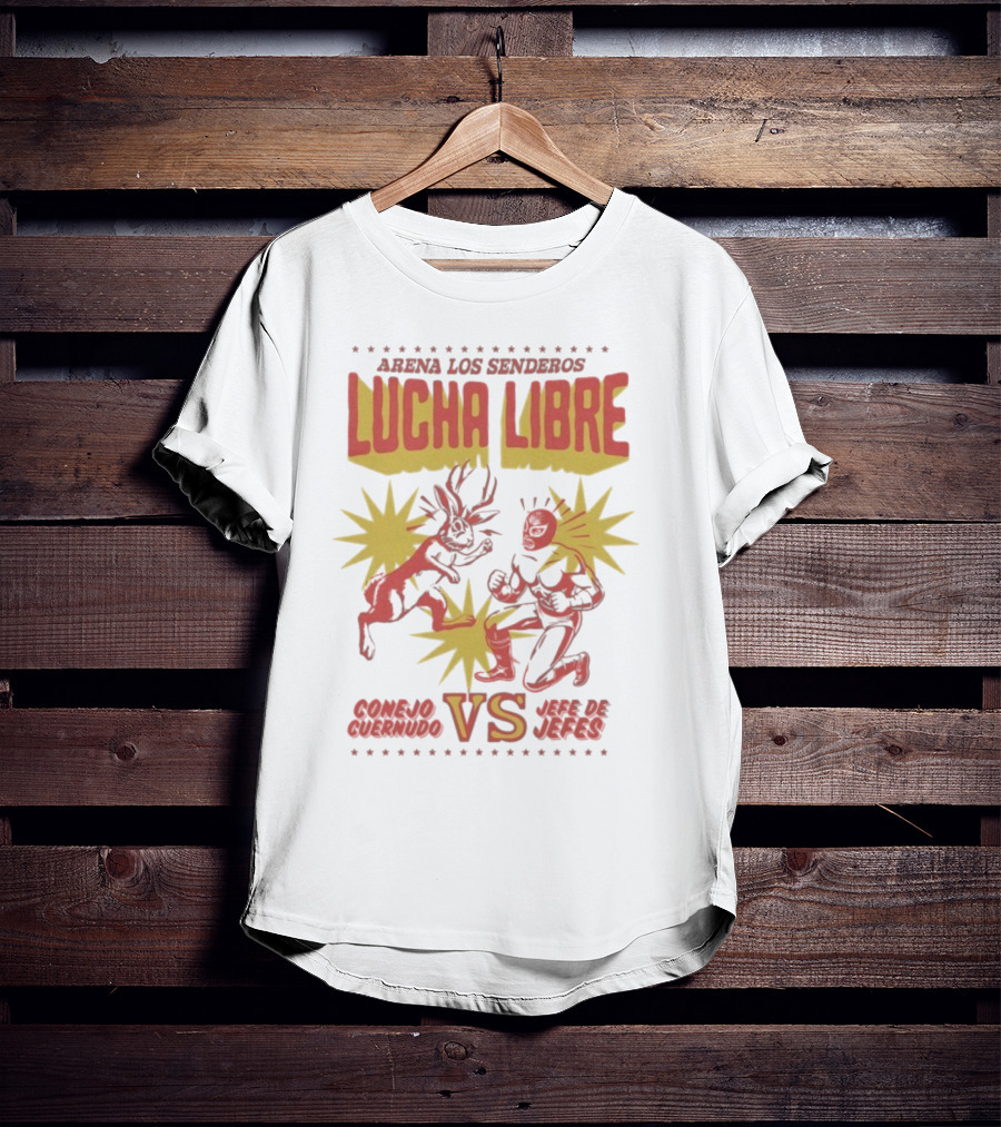 Arena Los Senderos Lucha Libre Conejo Cornudo VS Jefe De Jefes Classic Matchup T-Shirt