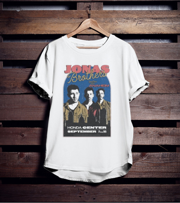 Jonas Brothers Greetings From Anaheim Honda Center September 27 2025 T-Shirt