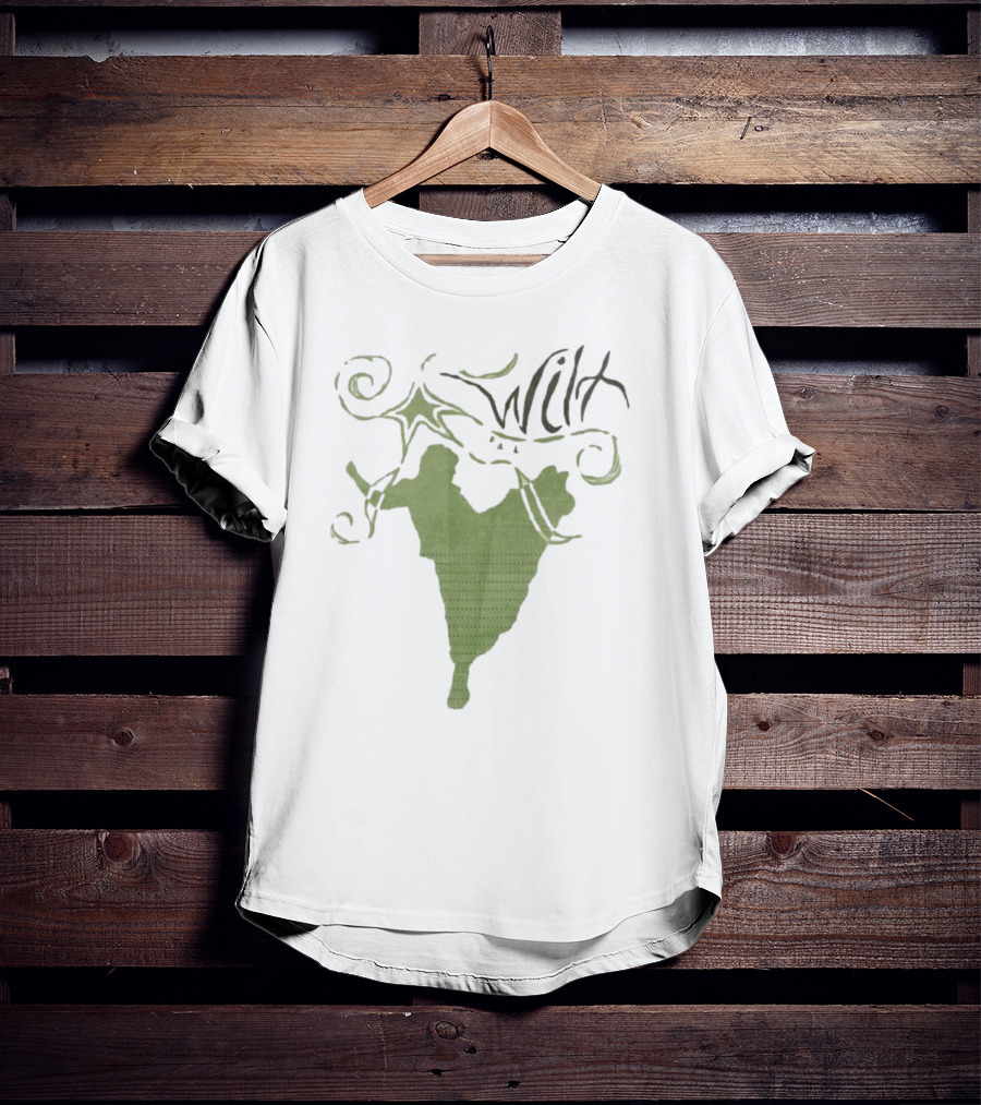 Wilt Fall Tour 2025 Dates Supporting Taylor Acorn Headline Show Swirl Green Silhouette T-Shirt