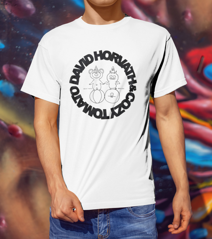 David Horvath Cozy Tomato Bear Tomato Character Design T-Shirt