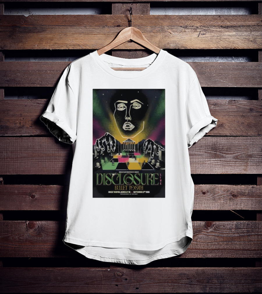 Disclosure Live Bullet Tooth September 27th 2025 Greek Theatre Berkeley CA T-Shirt
