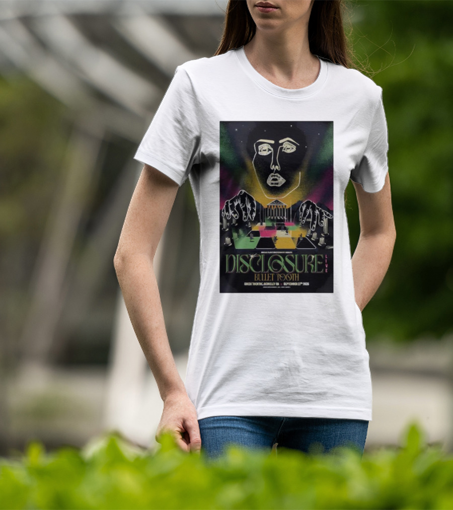 Disclosure Live Bullet Tooth September 27th 2025 Greek Theatre Berkeley CA T-Shirt