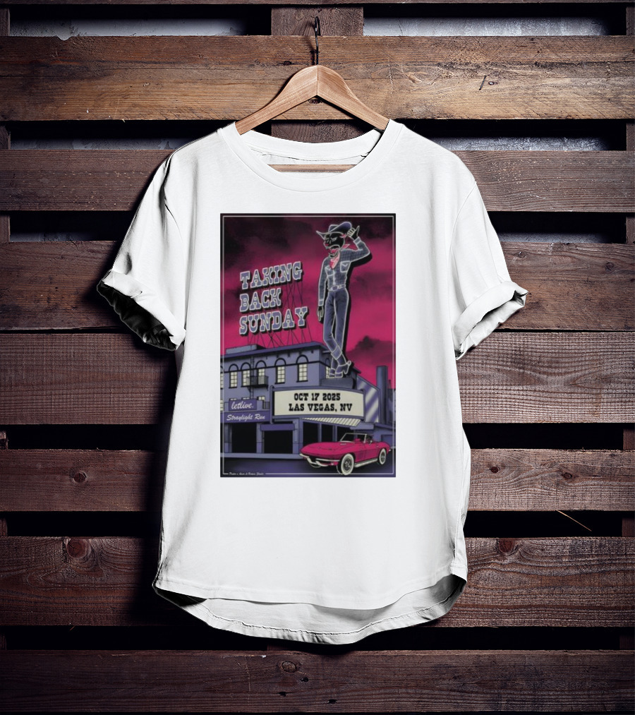 Taking Back Sunday October 17 2025 Las Vegas NV Letlive Straylight Run T-Shirt