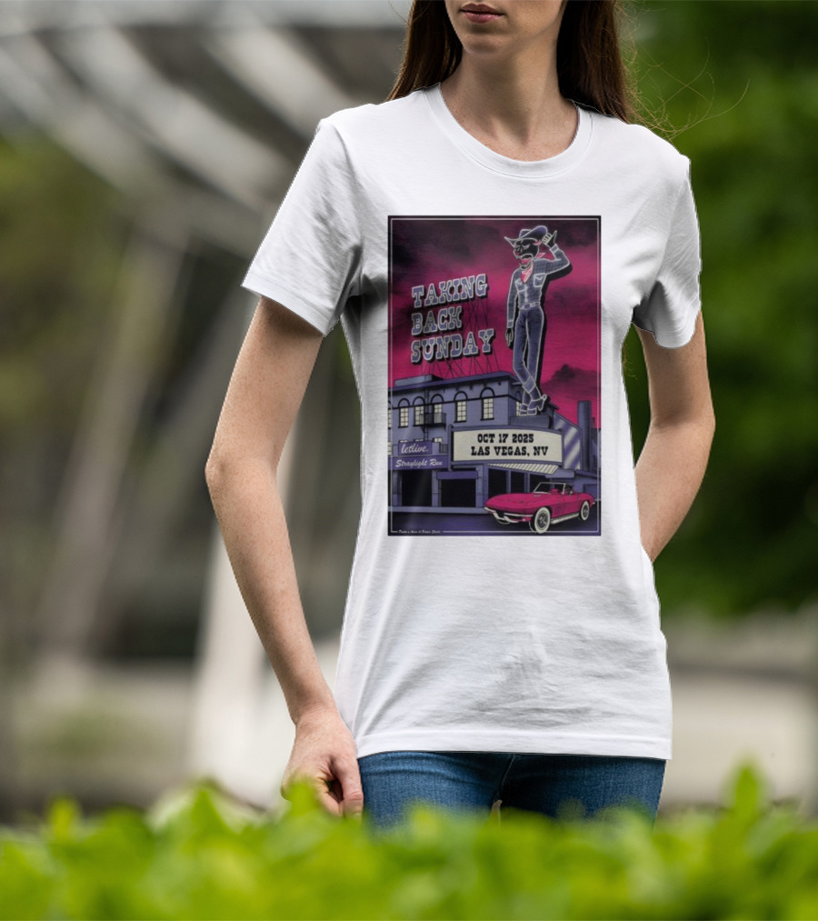 Taking Back Sunday October 17 2025 Las Vegas NV Letlive Straylight Run T-Shirt