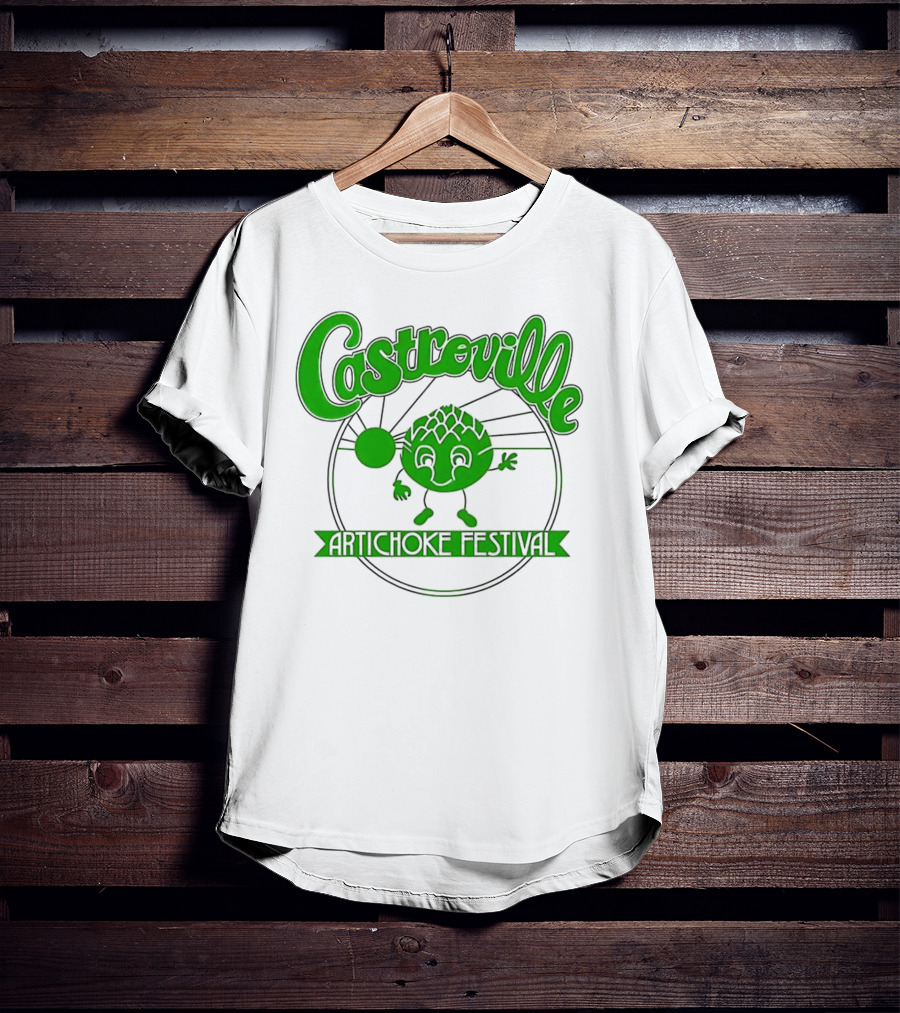 Castroville Artichoke Festival Fun Green Character T-Shirt