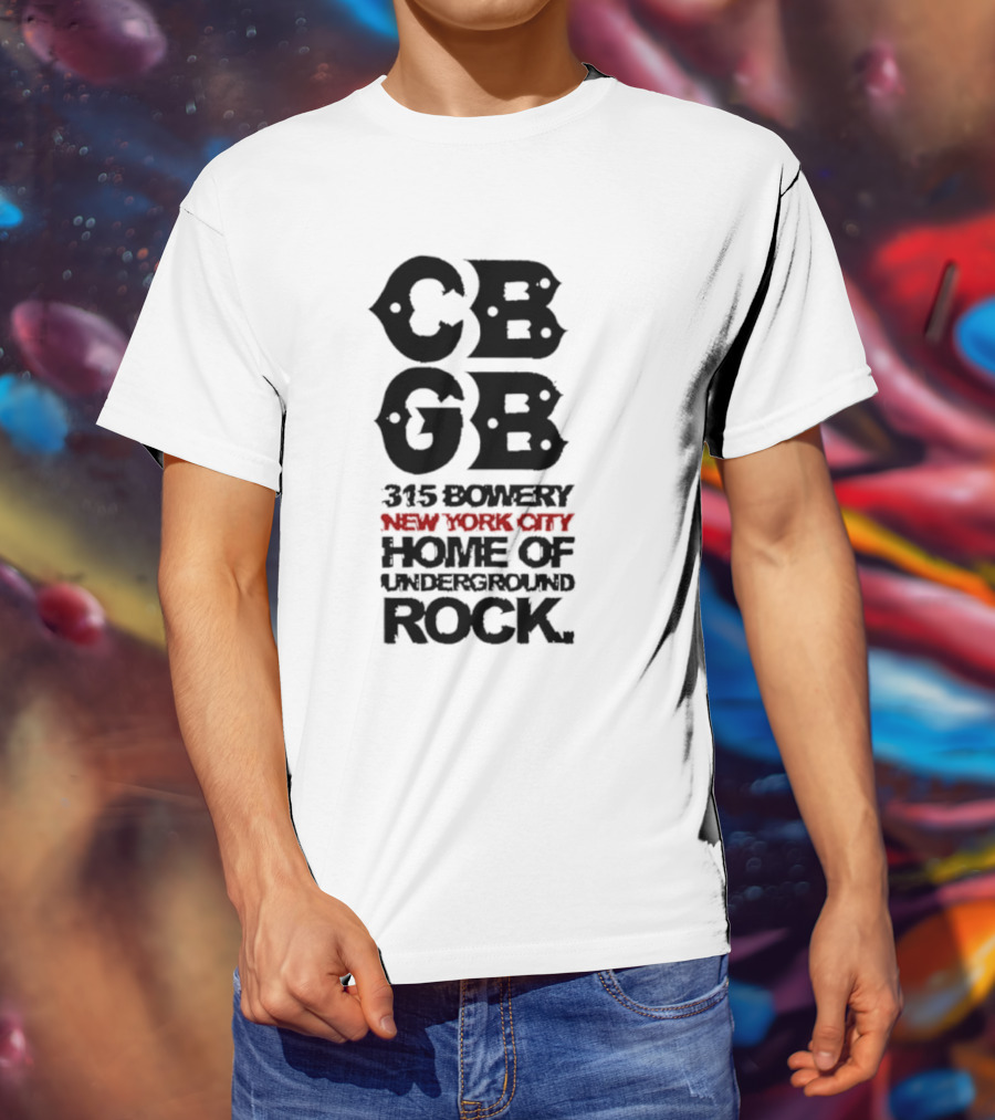 CBGB Festival 1973 New York City 315 Bowery Underground Rock T-Shirt