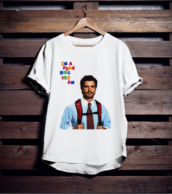 I'm A Punk Rocker Yes I Am Businessman With Backpack T-Shirt