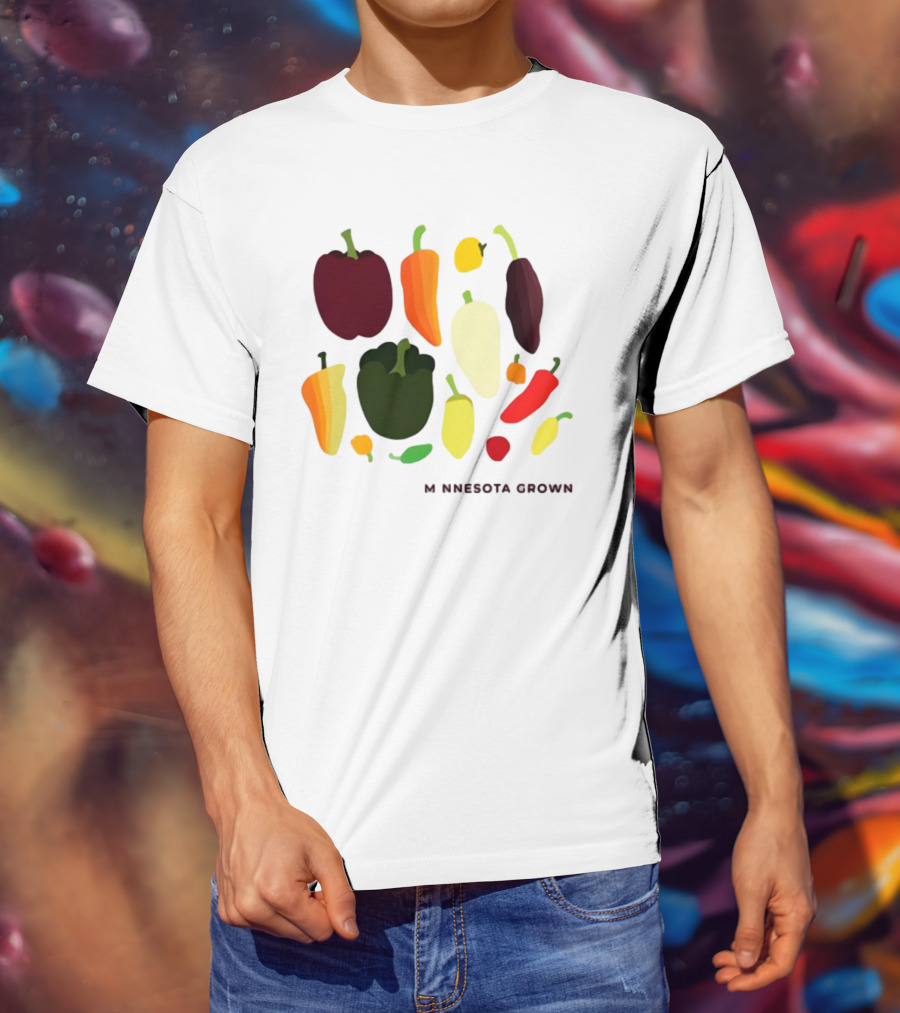 Minnesota Grown Colorful Peppers Variety T-Shirt
