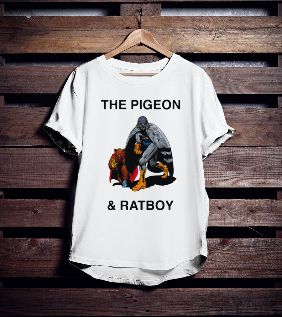 The Pigeon And Ratboy Superhero Duo Graphic T-Shirt