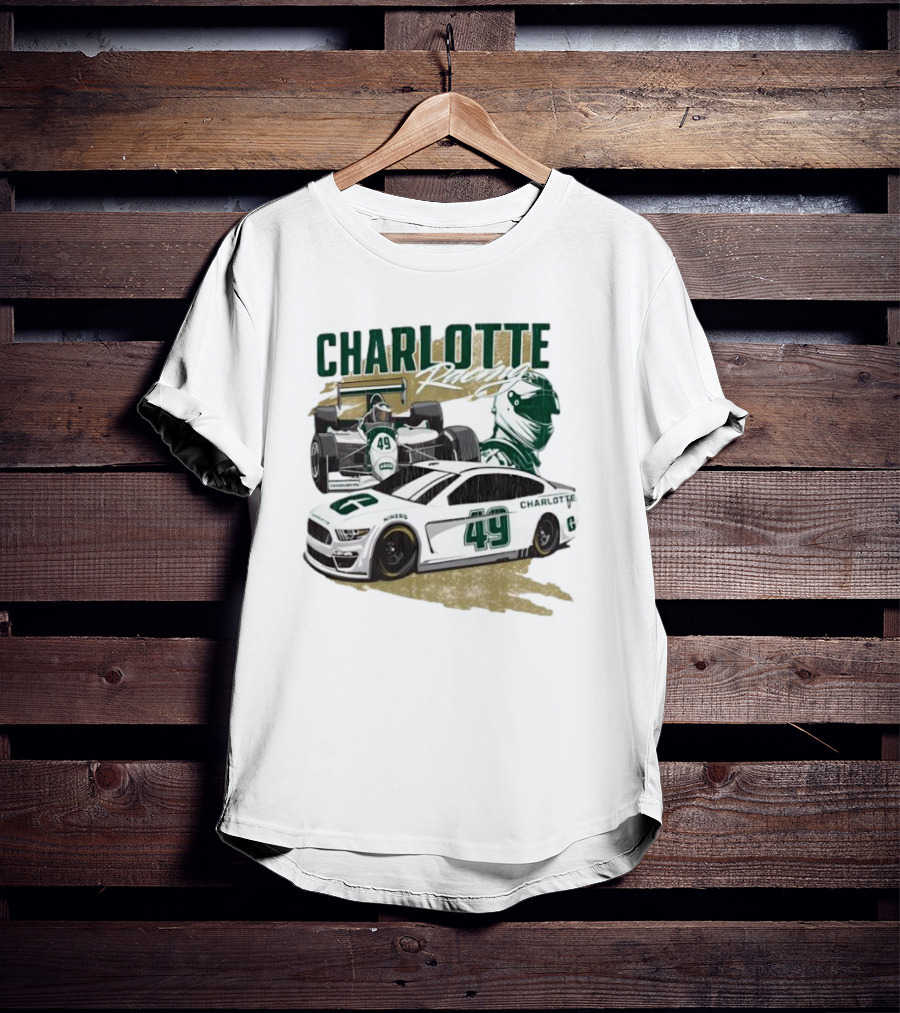 Charlotte Racing Car 49 UNC Niners Racing Team T-Shirt