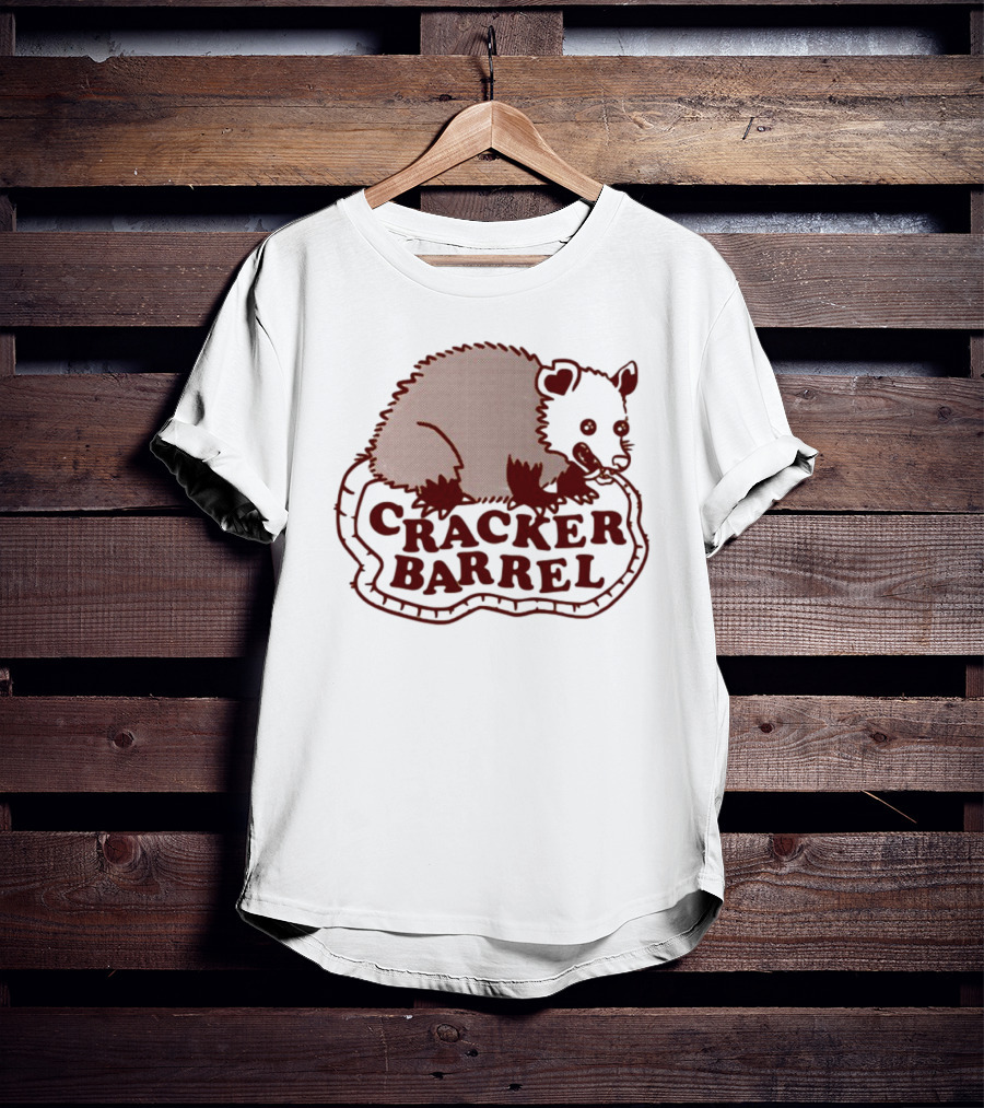 Cracker Barrel Possum Vintage Style Logo T-Shirt