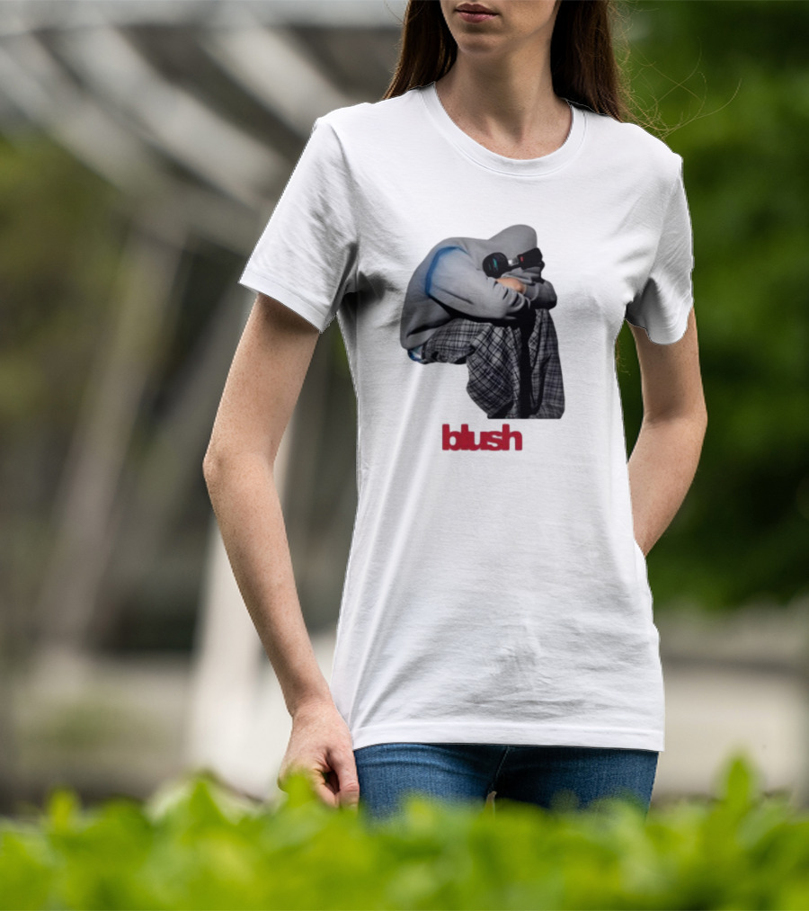 Blush Headphones Plaid Pants Mood T-Shirt