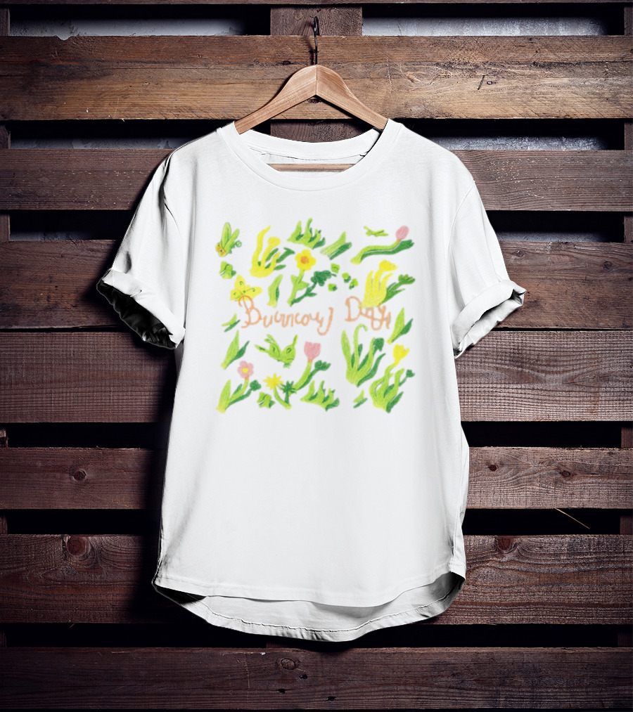 Burnout Days Pastel Floral Pattern T-Shirt