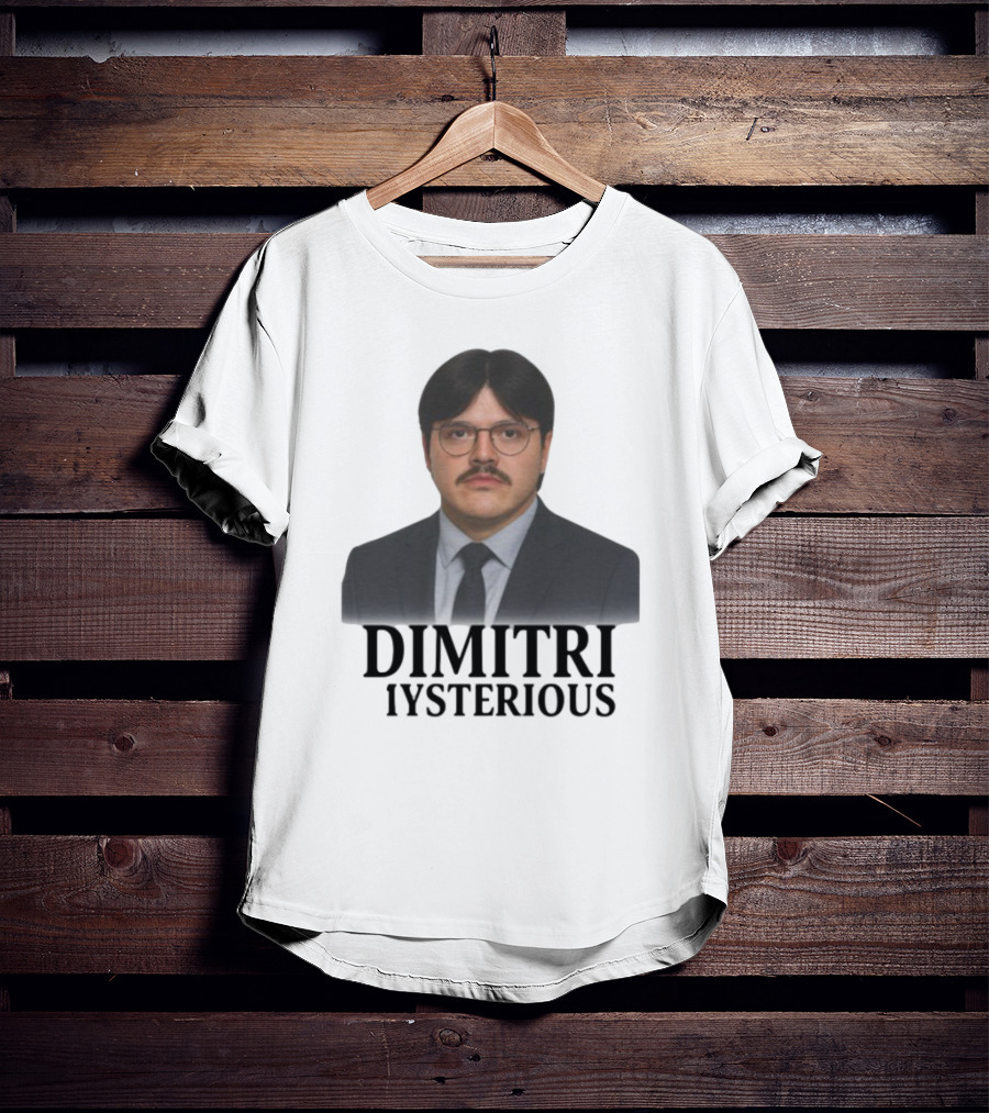 Dimitri Mysterious Suit Glasses Mustache T-Shirt