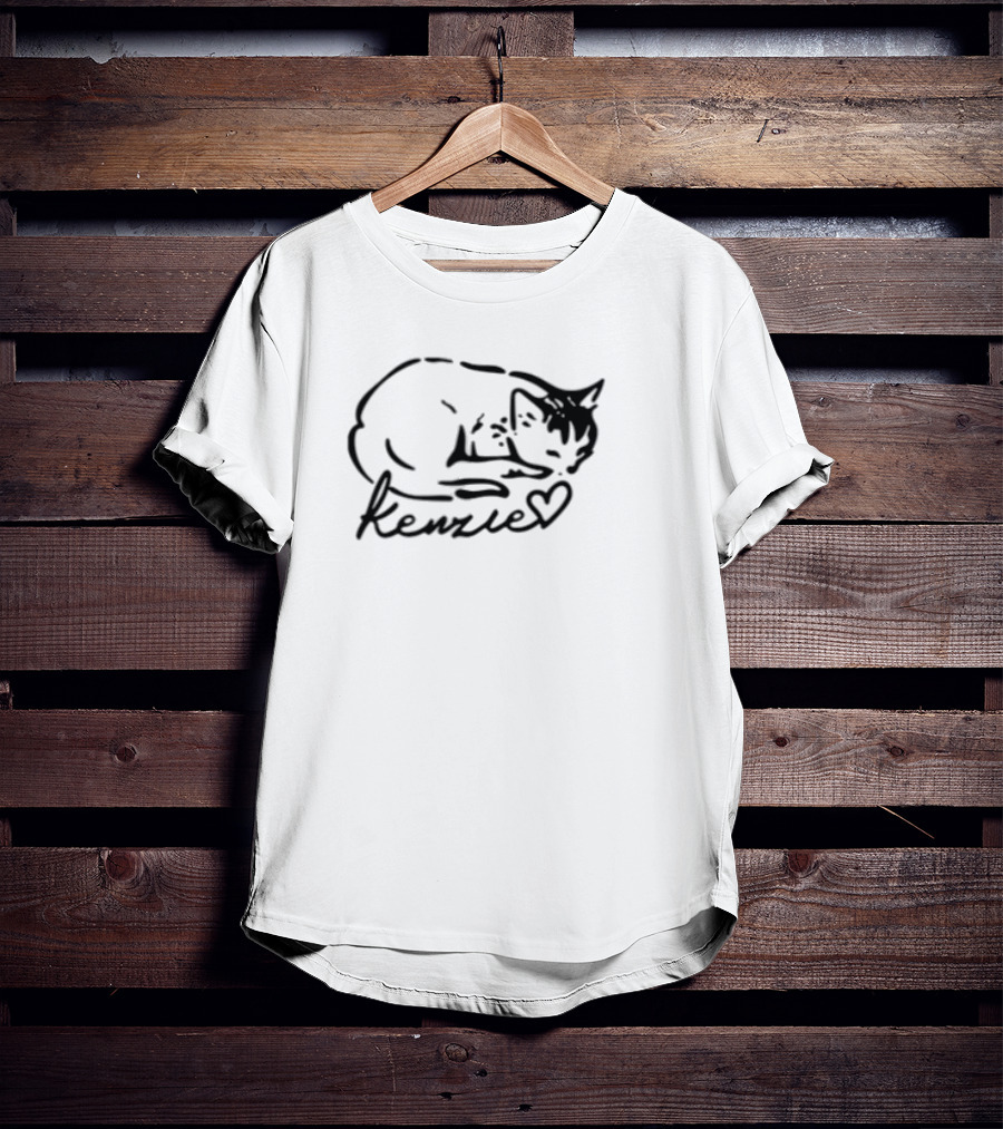 Kenzie Cat Purr More Hiss Less Paw-sitive Vibes T-Shirt