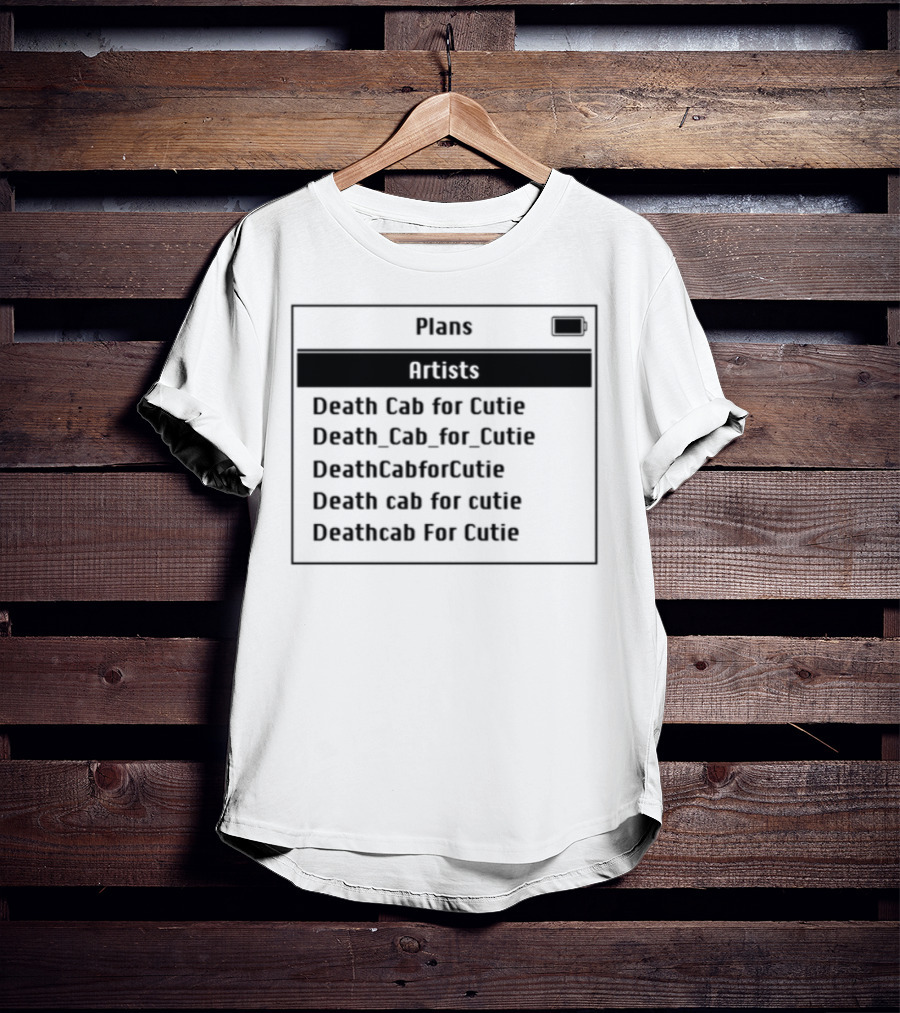 Plans Artists Death Cab For Cutie Coffee Cup T-Shirt