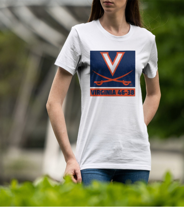 UVA Cavaliers Victory Hoos Did It Again Virginia 46-38 T-Shirt