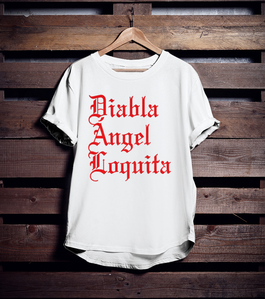 Bad Bunny Diabla Angel Loquita Valentine's Day T-Shirt