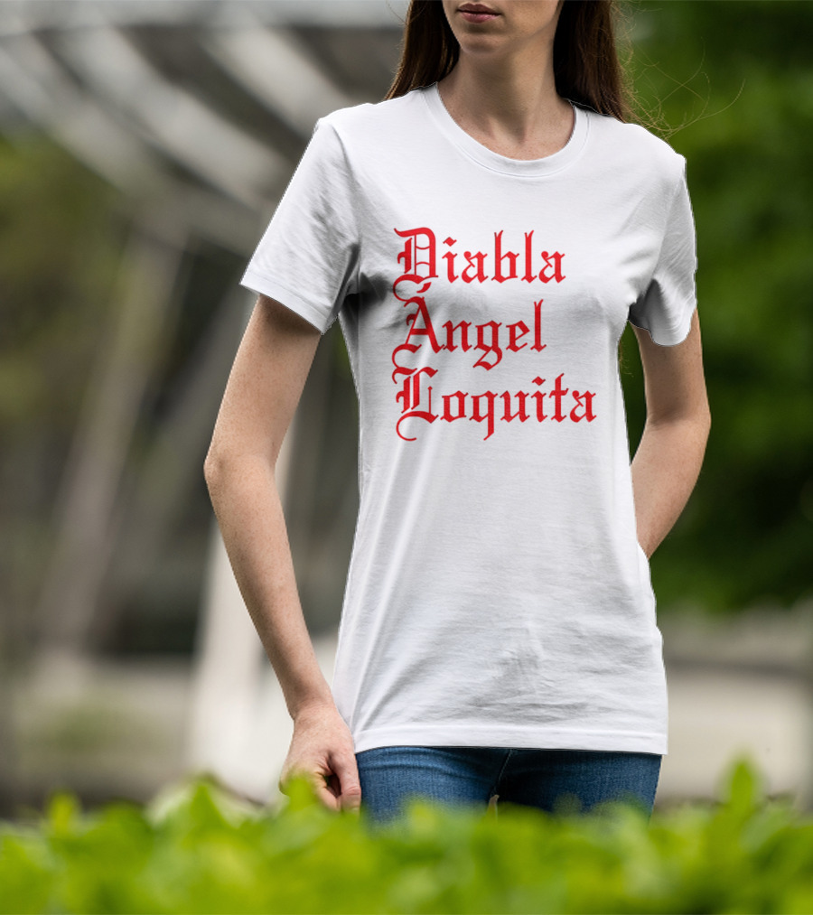 Bad Bunny Diabla Angel Loquita Valentine's Day T-Shirt