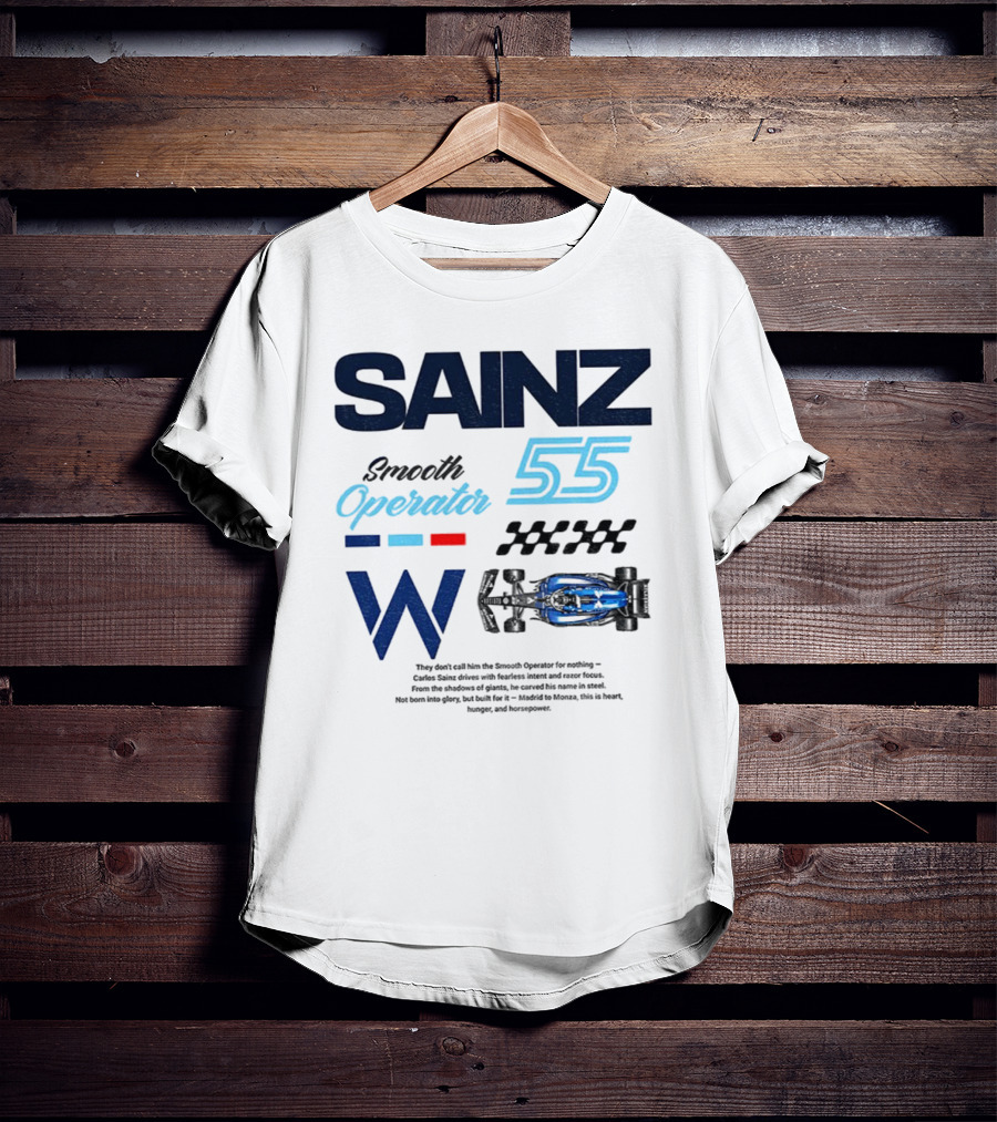 Sainz Operator 55 Williams Racing Smooth Operator T-Shirt