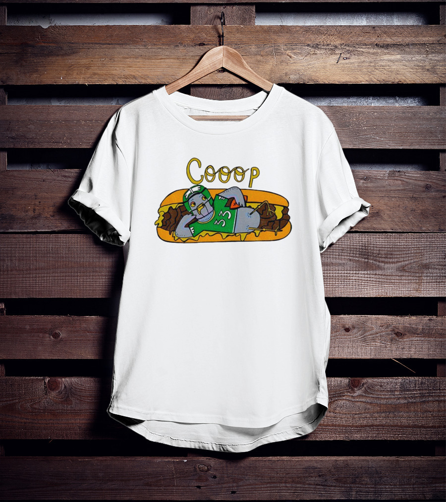 Cooop 33 Philadelphia Eagles Funny Hot Dog Meme T-Shirt