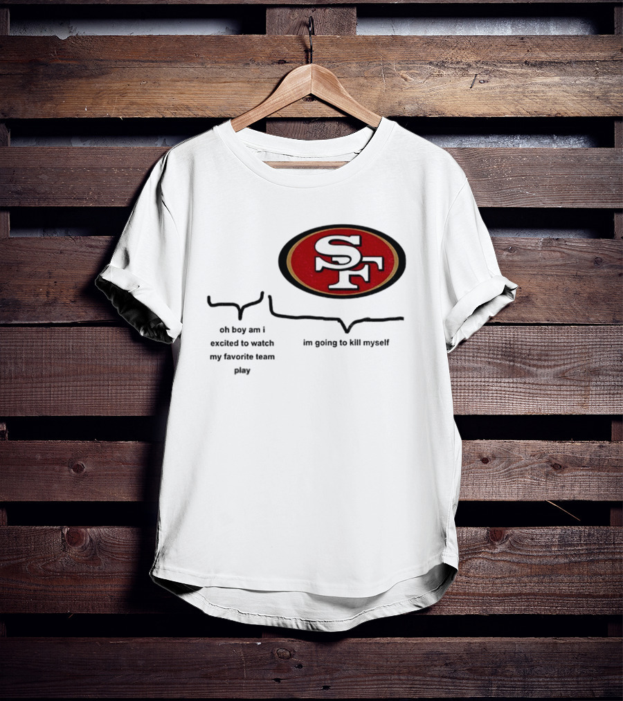 San Francisco 49ers NFL Football SF Oval Enthusiast Excitement T-Shirt