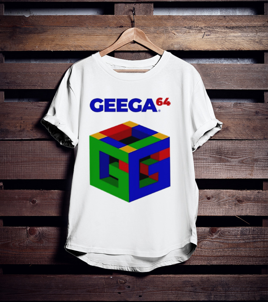 Geega 64 Cube Illusion Design T-Shirt