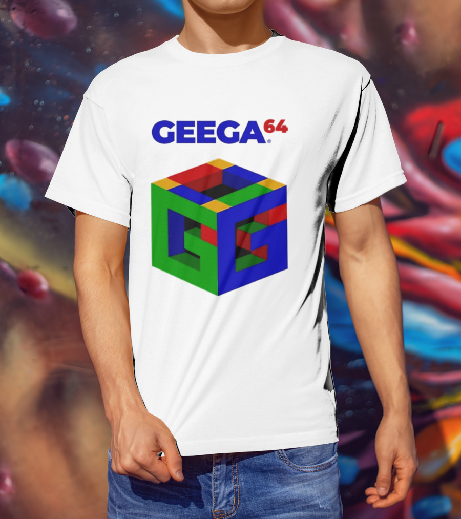 Geega 64 Cube Illusion Design T-Shirt