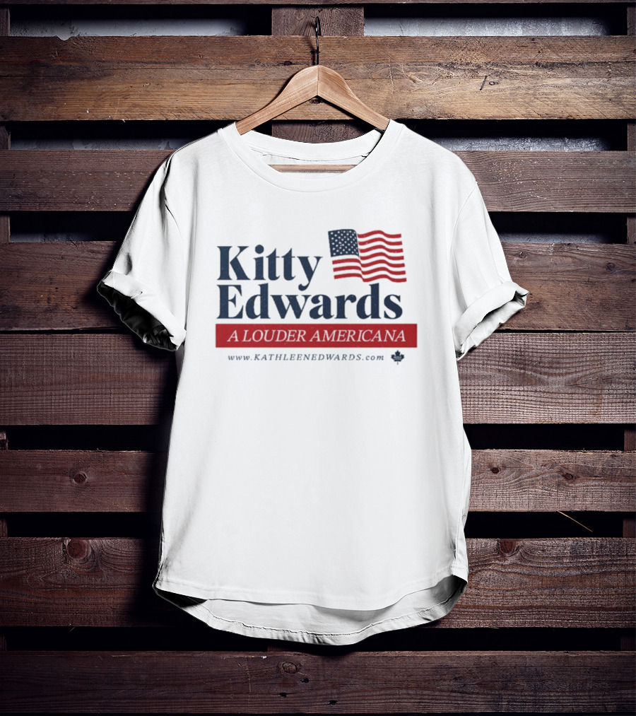 Kitty Edwards Louder Americana Flag Kathleen Edwards T-Shirt