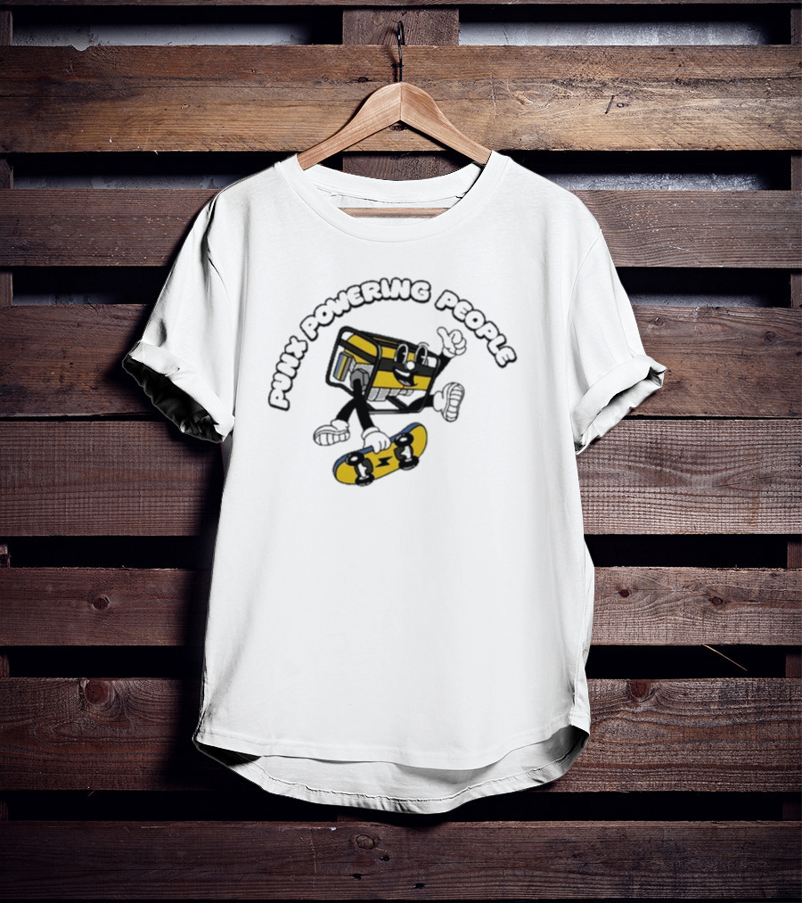 Krang Punx Powering People Skateboarding Adventure T-Shirt