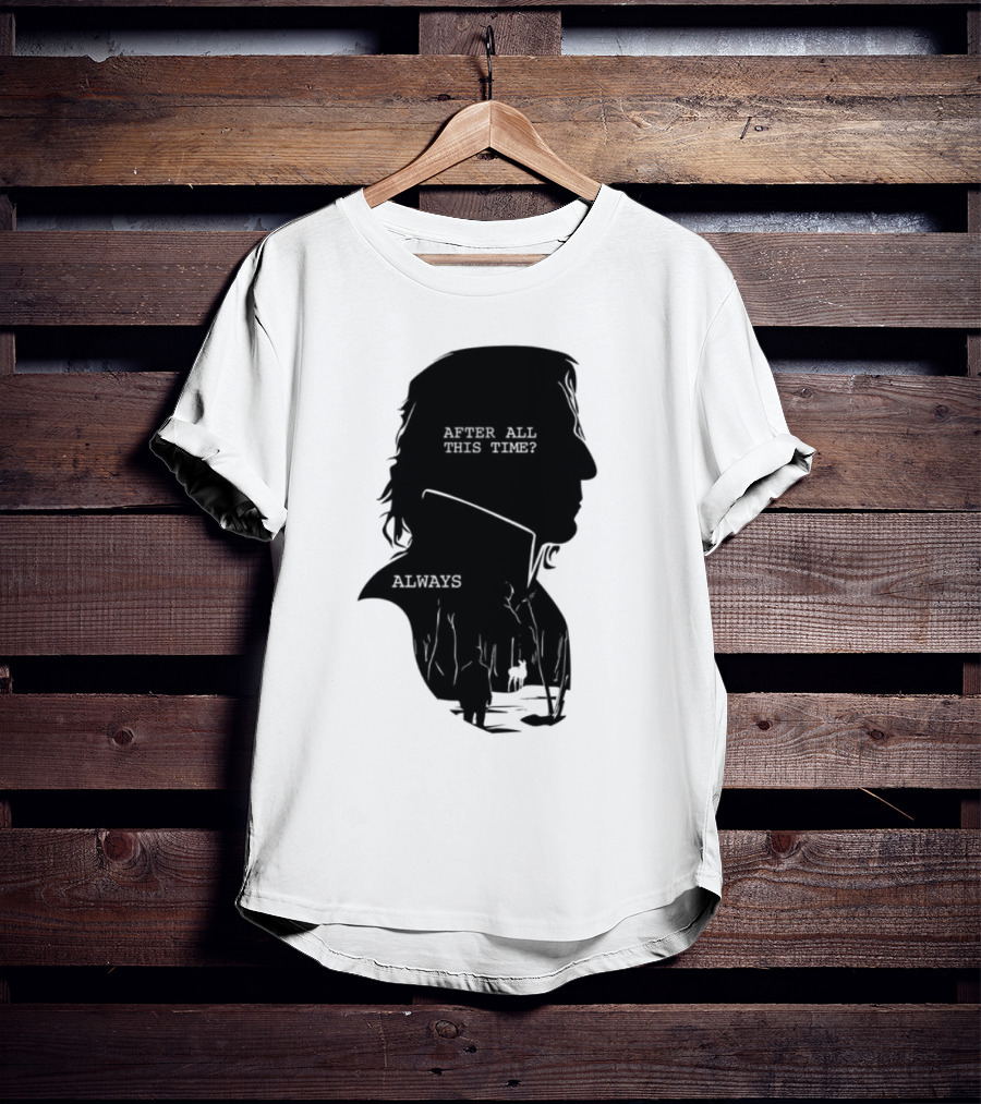 Alan Rickman Always After All This Time Silhouette T-Shirt