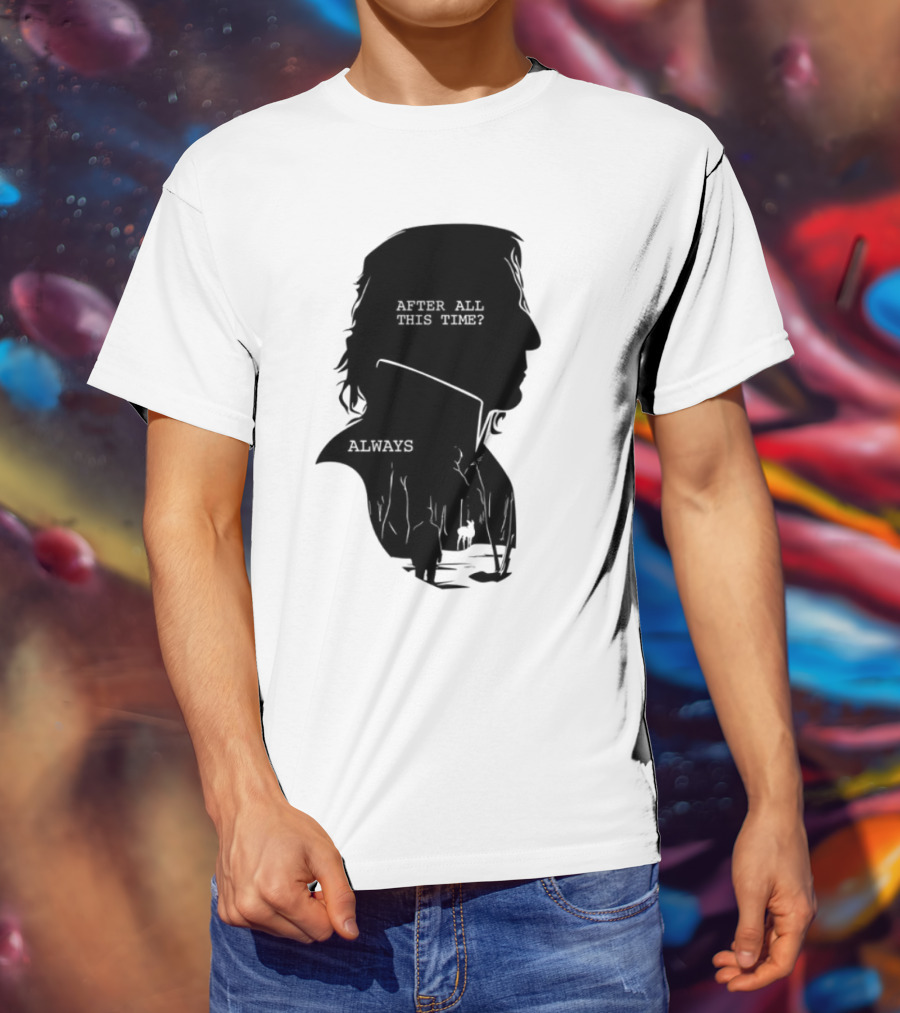 Alan Rickman Always After All This Time Silhouette T-Shirt