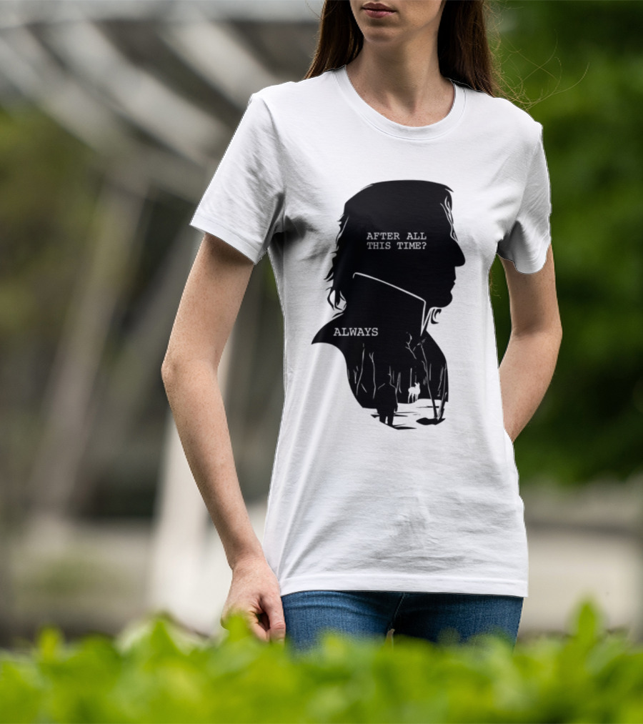 Alan Rickman Always After All This Time Silhouette T-Shirt