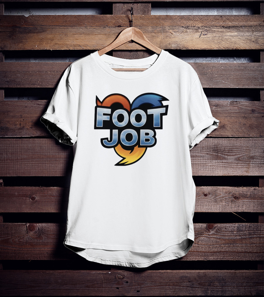 "Footjob Heroes Adventure Icon Parody" T-Shirt