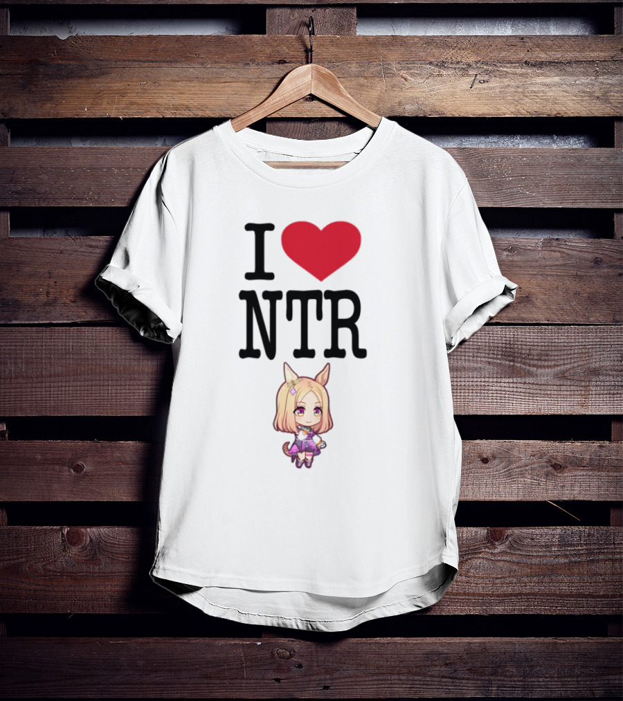 I Love NTR Uma Musume Cute Anime Girl Character T-Shirt