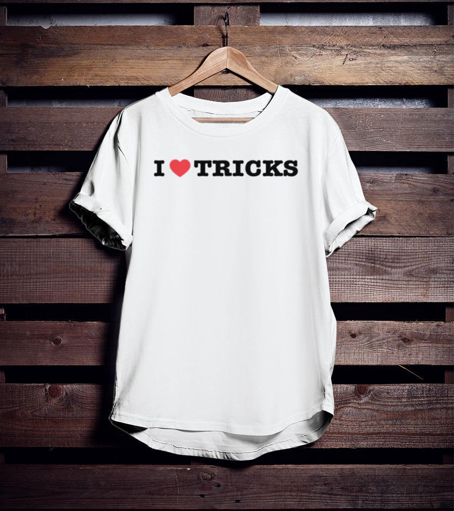 I Love Tricks Heart Logo Thedancersresource T-Shirt
