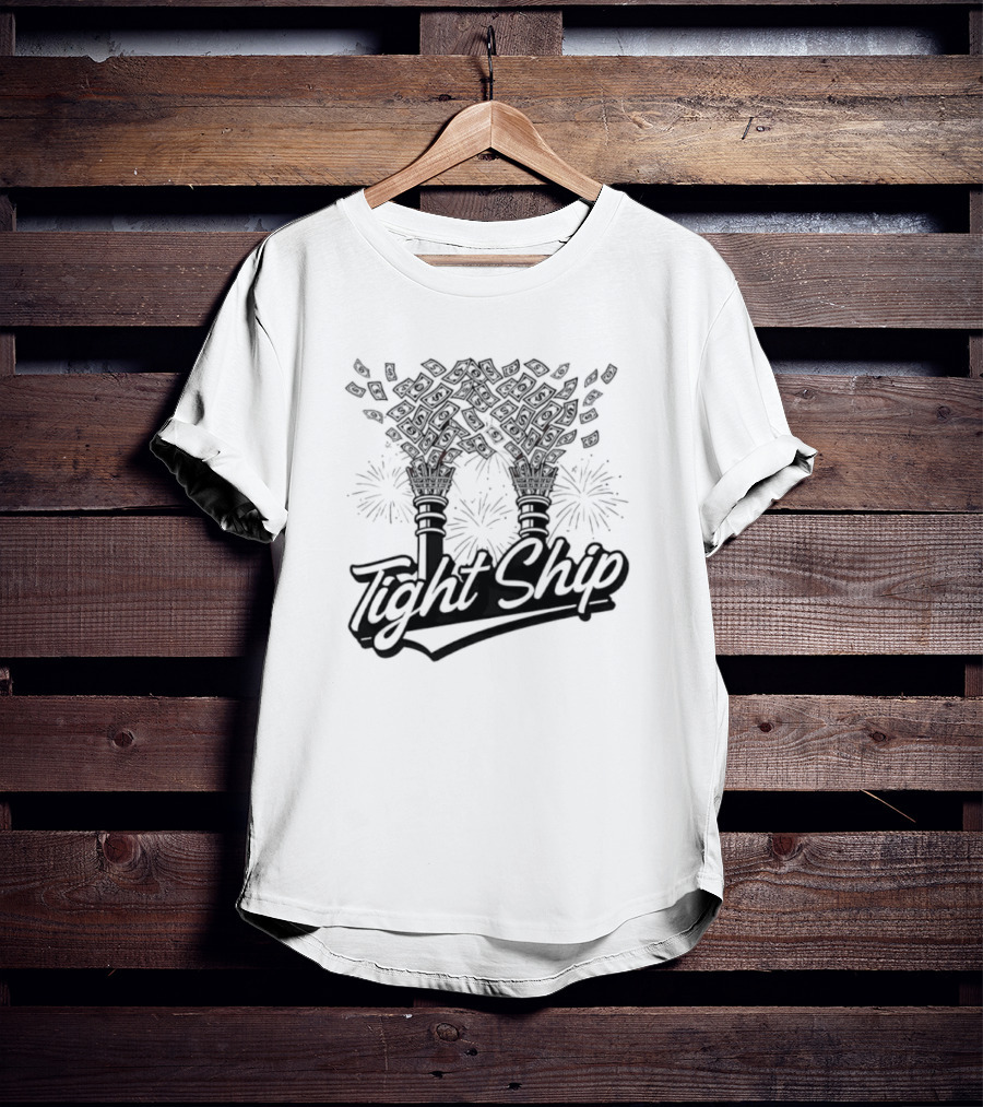 Tight Ship Cincinnati Baseball Flower Arch Fireworks T-Shirt