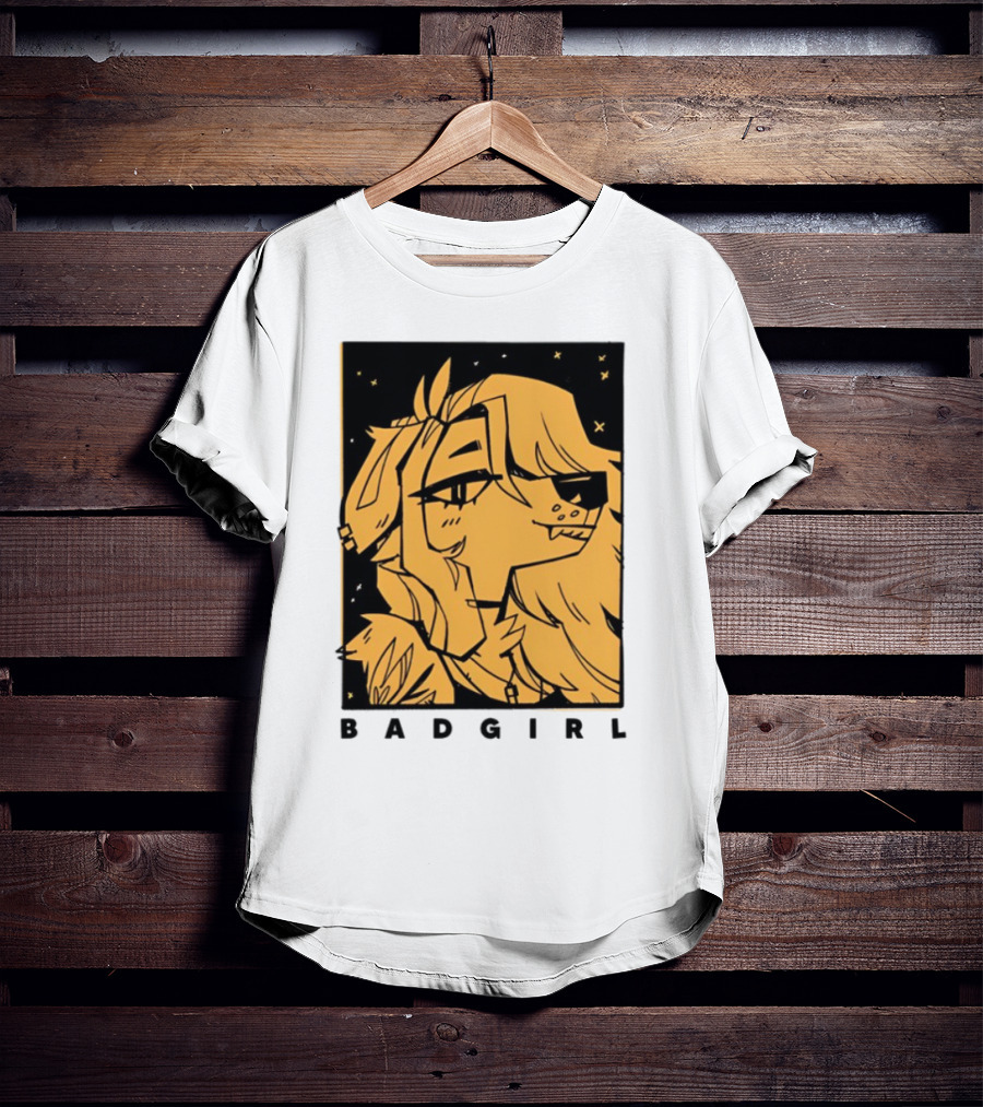 Doubledog Bad Girl Retro Cartoon Style T-Shirt