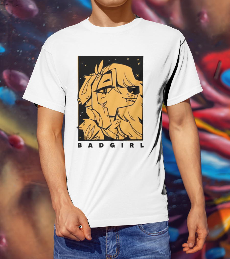 Doubledog Bad Girl Retro Cartoon Style T-Shirt