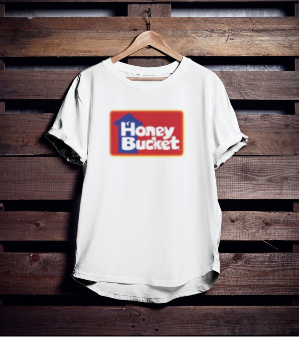 Honey Bucket Portable Restrooms Red And Yellow Branding T-Shirt
