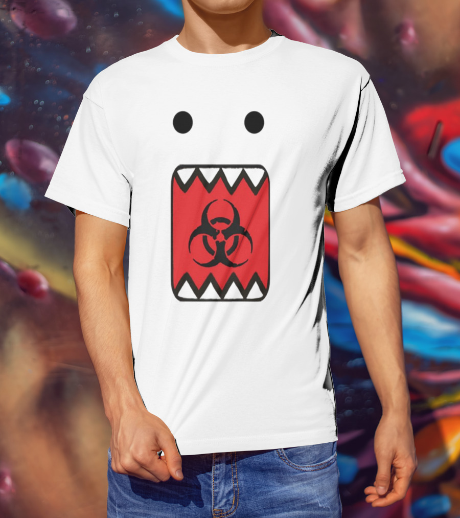 Romanceplanet Domo Kun Biohazard Symbol Design T-Shirt