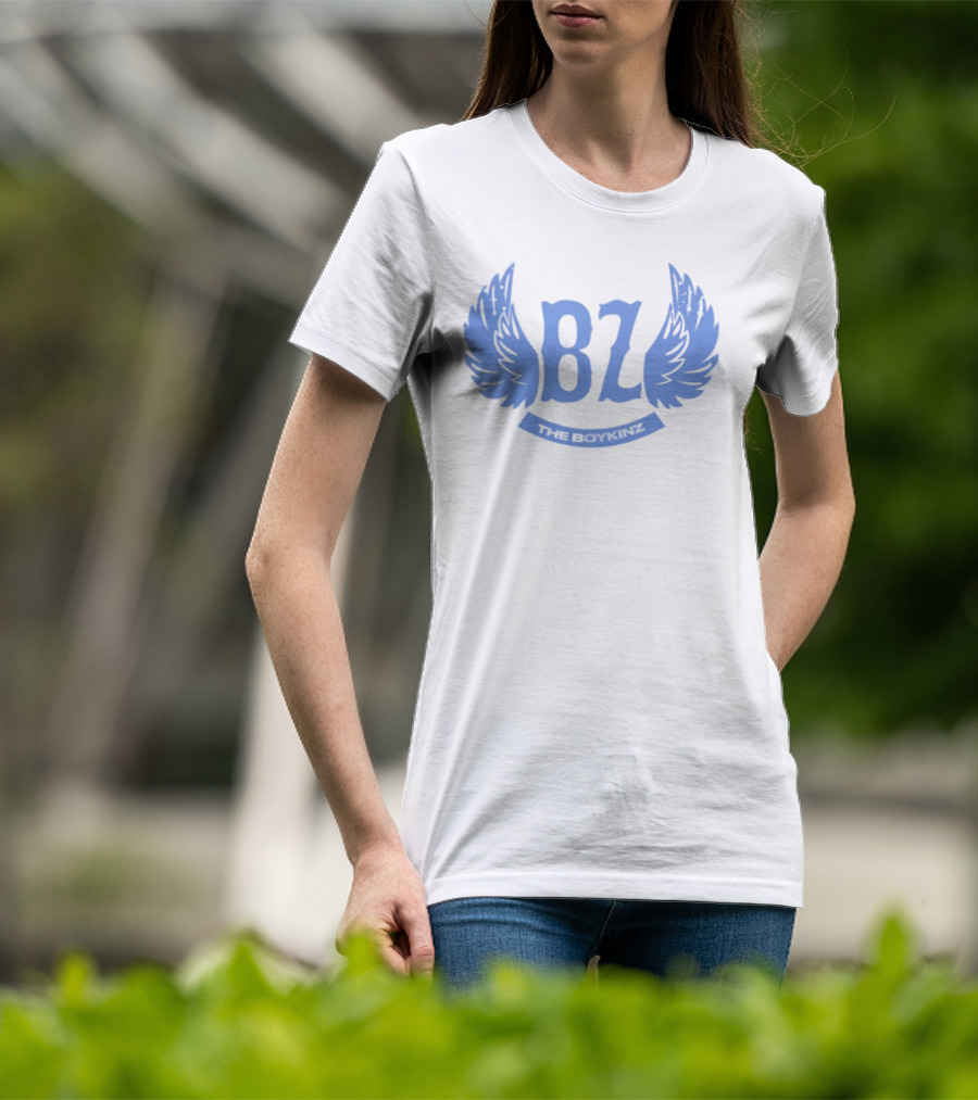 BZ The Boykinz Wings Emblem Blue T-Shirt