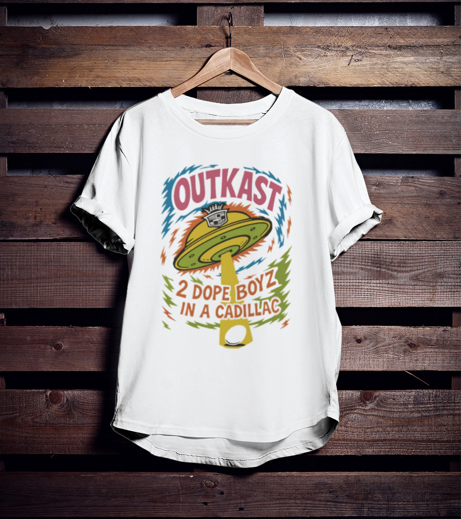 Outkast 2 Dope Boyz In A Cadillac UFO Yolk Eggs Tyrone T-Shirt