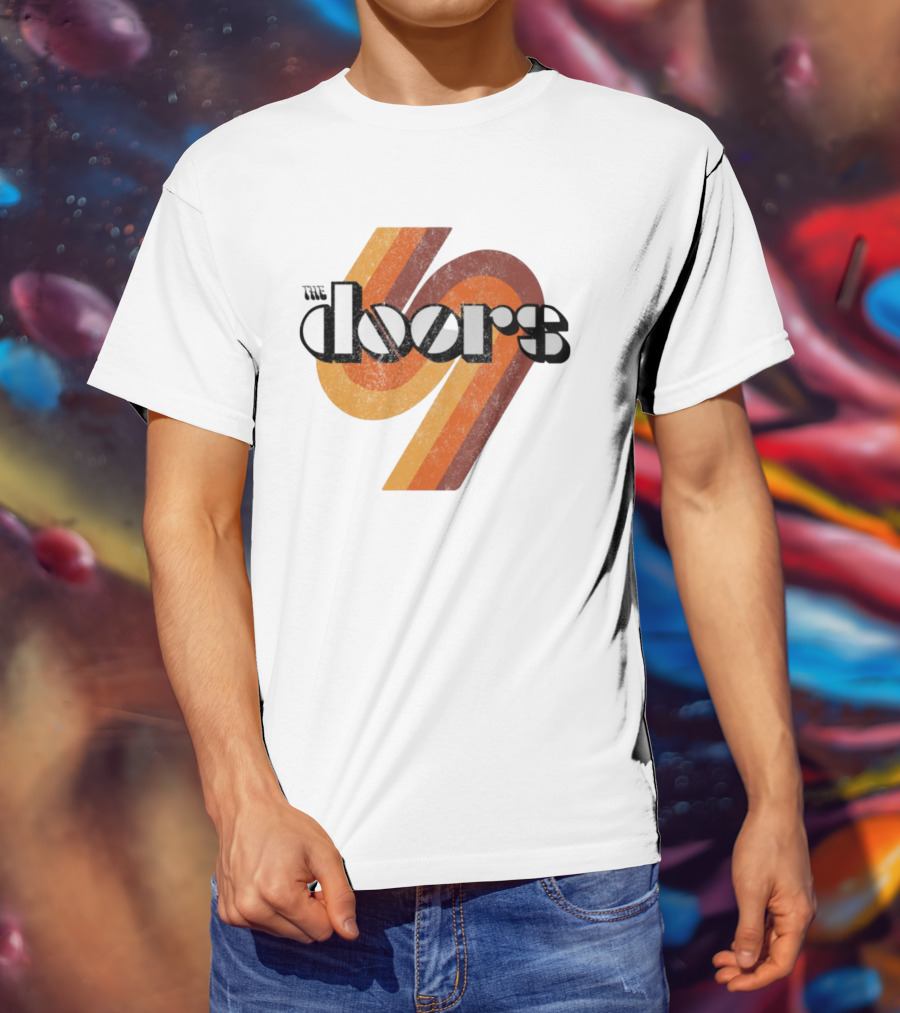 The Doors 1969 Retro Vintage Distressed 70s Style Classic Rock Icon T-Shirt