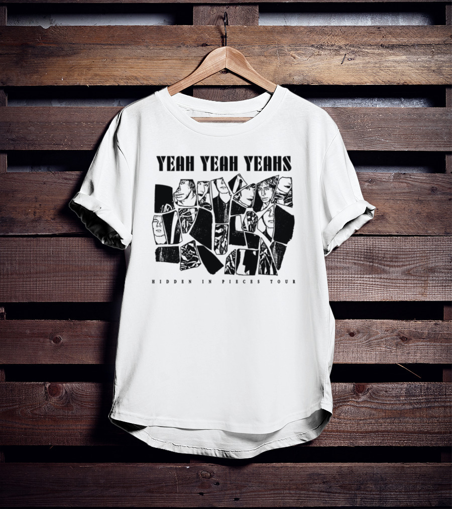 Yeah Yeah Yeahs Faces Hidden In Pieces Tour T-Shirt