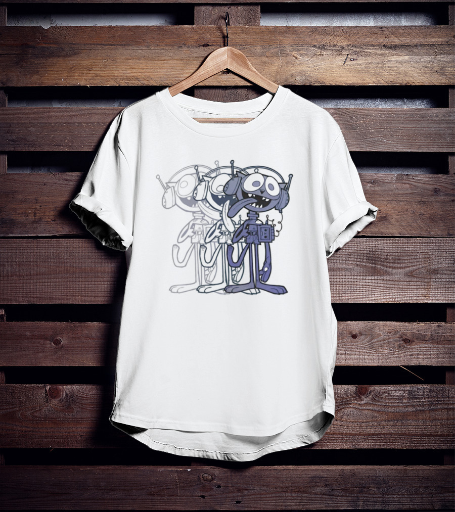 Gorillaz Cat Play Headphones Cartoon Character T-Shirt